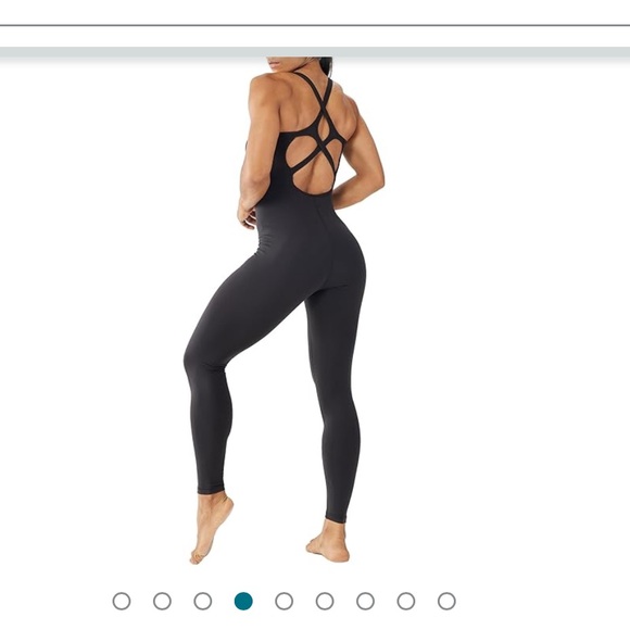 Women’s NWOT LOVESOFT Athletic Bodysuit in Black - Picture 2 of 6